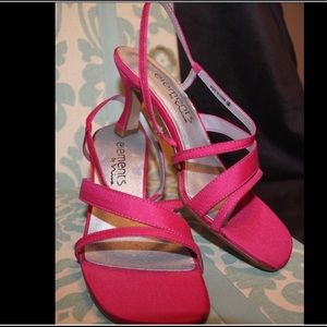 Elements by Nina Strappy Satin Sandal Fuchsia